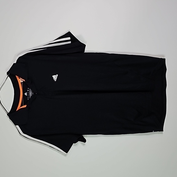 Adidas climalite large black short sleeve polo shirt - Picture 1 of 6